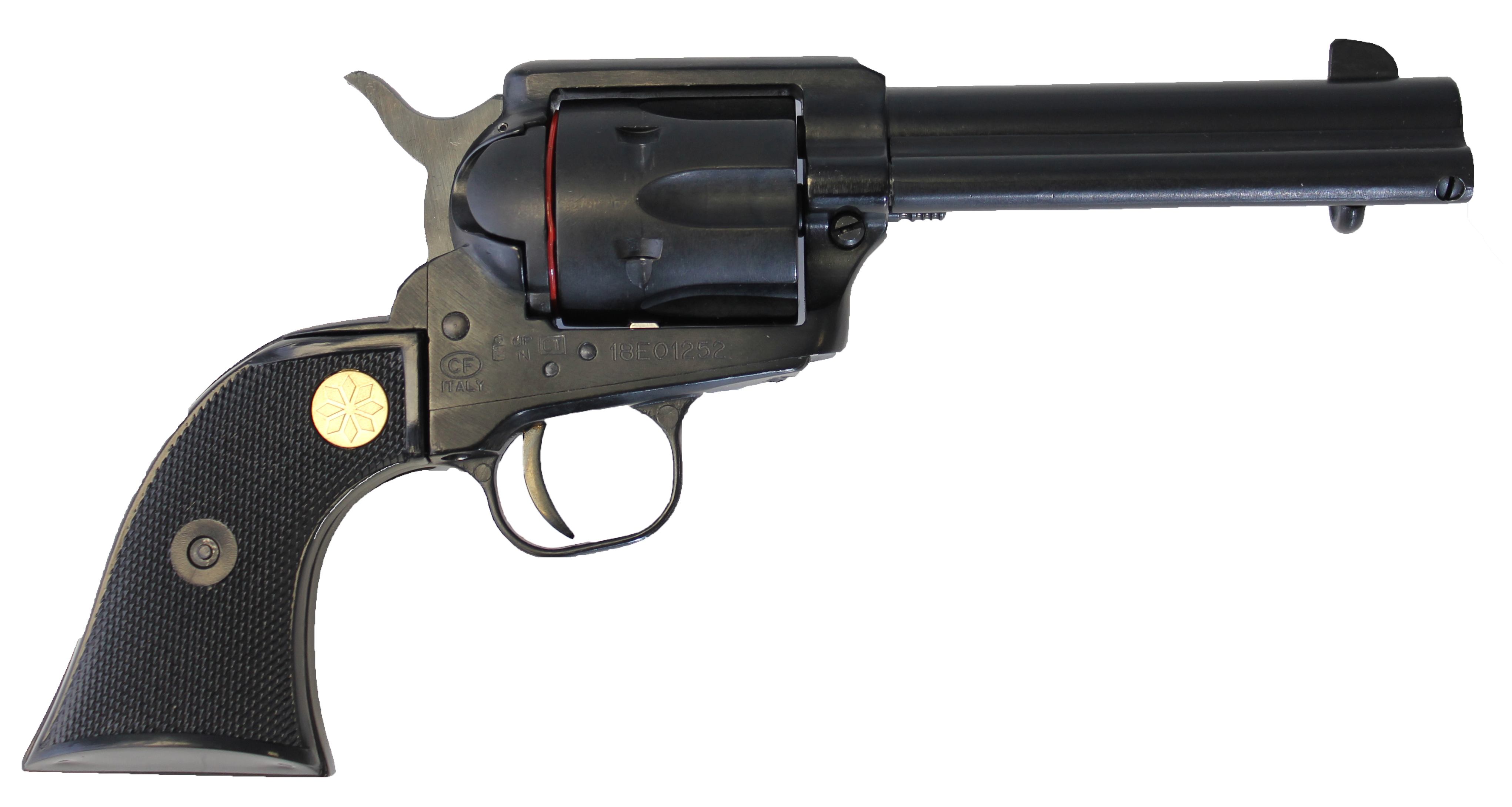 1873 Rawhide Rancher Single Action Revolver .22LR 4.75" Barrel Blued/Black PVC SAT73-22250